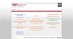 Desktop Screenshot of bwv-bayern.org